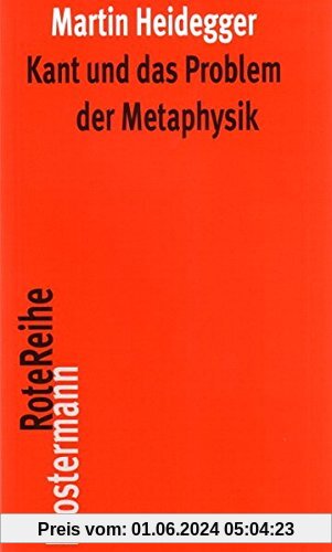 Kant und das Problem der Metaphysik (Klostermann RoteReihe)